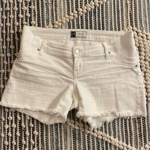 4” Maternity Inset Panel Denim Shorts